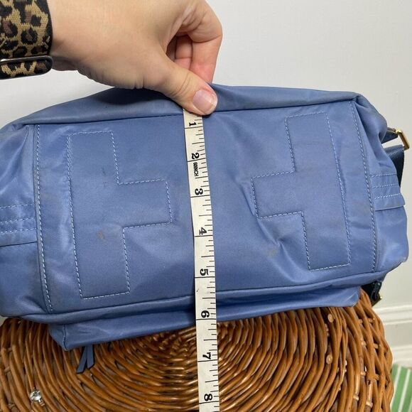 Tory Burch Ella Nylon Backpack Bag In Oceanside Light Blue School Purse 88368 - Picture 9 of 11